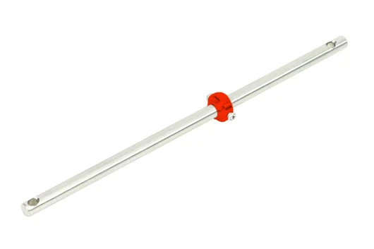 Microheli Tuning Gehärtete Hauptrotorwelle mit Stellring in Rot für Blade InFusion 120