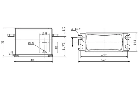 H-Speed HWX110 Servo Winde 33KG 8,4V Wasserdicht und Programmierbar