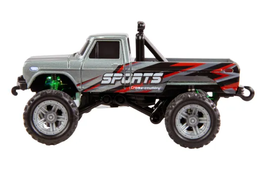 Amewi RC-Monstertruck Die Cast 1:64 RTR grau mit Pistolensender