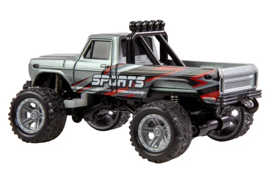 Amewi RC-Monstertruck Die Cast 1:64 RTR grau mit Pistolensender