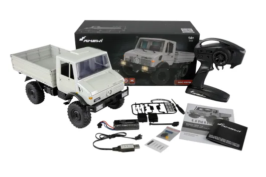 Amewi Mercedes-Benz Unimog Basic 4WD 1:12 RTR hellgrau