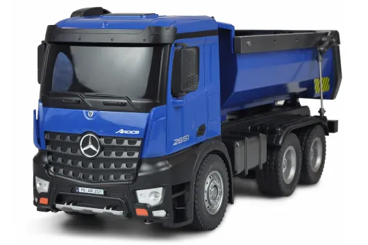 Amewi Mercedes-Benz Arocs Lizenz LKW Kipper 1:14 RTR in blau
