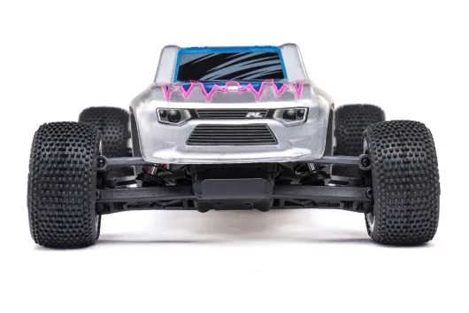 Losi 1/28 Micro-T 2WD Stadium Truck RTR in Silber