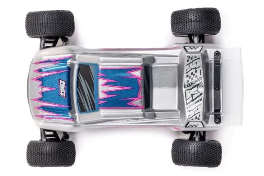 Losi 1/28 Micro-T 2WD Stadium Truck RTR in Silber
