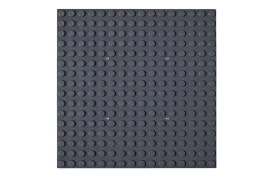 STS Grundplatte Dunkelgrau Unterbaubar 16x16 Noppen, 12,8cm x 12,8cm