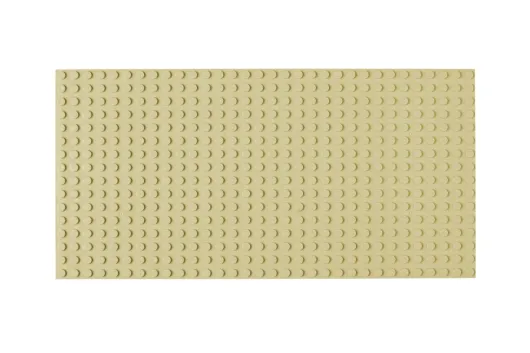 STS Grundplatte Sand Unterbaubar 16x32 Noppen, 12,8cm x 25,6cm