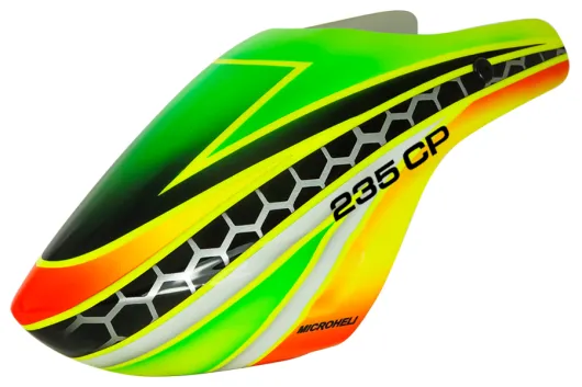 Microheli Airbrush Fiberglass High Speed Haube für Blade Revolution 235CP