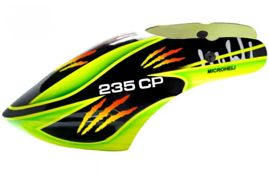 Microheli Airbrush Fiberglass Green Scratch Haube für Blade Revolution 235CP