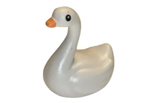 Klemmbausteine Tier Schwan in weiß