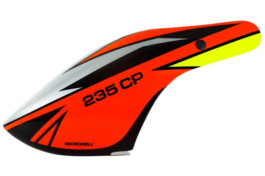 Microheli Airbrush Fiberglass Evil Eye Haube für Blade Revolution 235CP