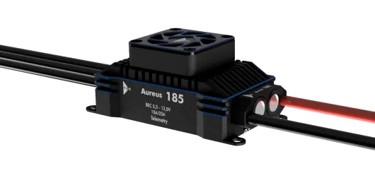 YGE Regler Aureus 185 185A Dauer/270A Spitze, 6 bis 12S LiPo mit BEC 10A Dauer/25A Spitze