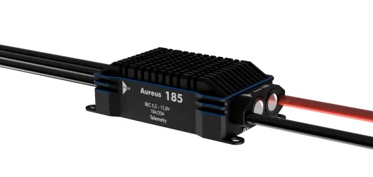 YGE Regler Aureus 185 185A Dauer/270A Spitze, 6 bis 12S LiPo mit BEC 10A Dauer/25A Spitze