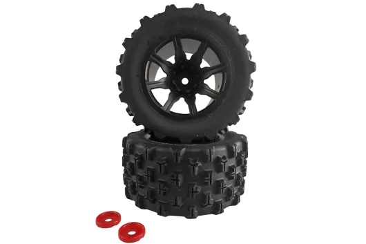 Amewi Ersatzteile Kompletträder Grob 2Stück für Hyper Go Desert Buggy 1:14