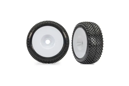 Traxxas Ersatzteile Response Pro Reifen auf Disk Felgen in Weiß 2Stück für Jato 1/8