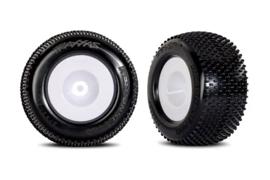 Traxxas Tuning Response Pro Reifen auf Felgen in Weiß 2Stück für MINI-XRT 1/16