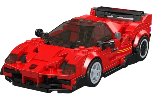 MouldKing Klemmbausteine Sportwagen F4T LM - 424 Teile mit stapelbarer Displaybox/Sammelbox 19,5x9,5x8,5cm