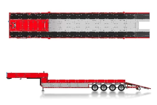 MouldKing Klemmbausteine Auflieger Anhänger für Sattelschlepper FH16 - 3399 Teile
