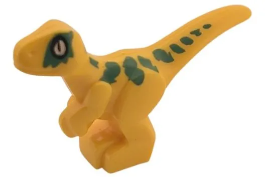 Klemmbausteine Tier Mini Dinosaurier in gelb