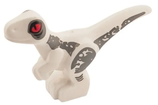 Klemmbausteine Tier Mini Dinosaurier in weiß
