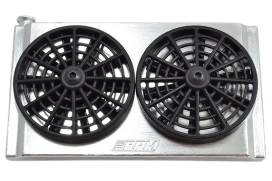 RPM Tuning Mock Radiator + Lüfter Atrappe für Clipless Karo-Montage für Traxxs Slash-Modelle 1/10