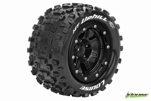 Louise Reifen MT-Uphill MFT soft auf BL-Felge in schwarz 17mm 2Stück für Traxxas MAXX 1/10