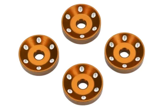 Traxxas Tuning Pro Scale Felgen Scheiben aus Aluminium in Orange 4Stück für Maxx-Slash 1/8