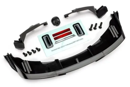 Traxxas Ersatzteile Heck Diffuser und Karosserie Support für 4-TEC 1/10