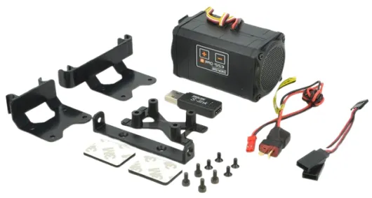 Sensehobby Soundsytem für RC Autos ESS Dual Sound-Simulationssystem und Motor Soundmodul Zum Beispiel für Traxxas TRX4