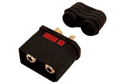 QS8-S Stecker Antiblitz 8mm Hochstromgoldkontaktstecker bis 180Ampere 1Stück