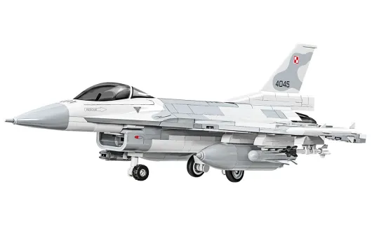 COBI Klemmbausteine Flugzeuge F-16C Fighting Falcon in Weiß - 463 Teile