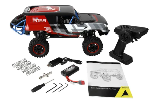 Amewi RC Hyper Go Ford Bronco Baja 1000 Scale Crawler brushless 1:12 RTR