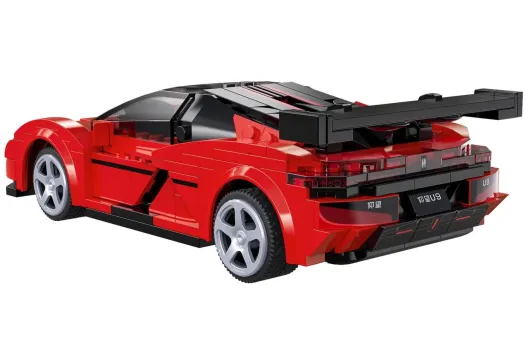 CaDA Klemmbausteine Auto YangWang U9 Supercar RC Set RTR mit Fernsteuerung oder via APP und Antriebsset - 299 Teile