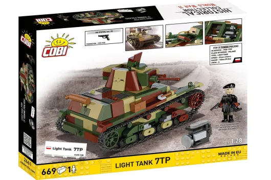 COBI Klemmbausteine Panzer Light Tank 7TP - 669 Teile