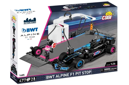 COBI Klemmbausteine BWT Alpine F1 Pit Stop - 477 Teile