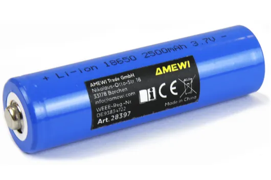 Amewi Li-Ion 1S 3,7V 18650 Zelle 2500mAh