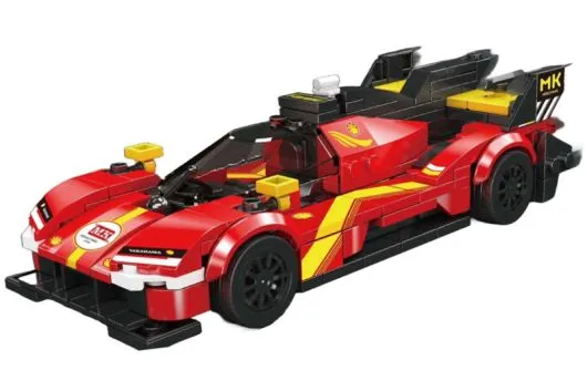 MouldKing Klemmbausteine Auto 499P Le Mans Sportwagen - 396 Teile mit stapelbarer Displaybox/Sammelbox