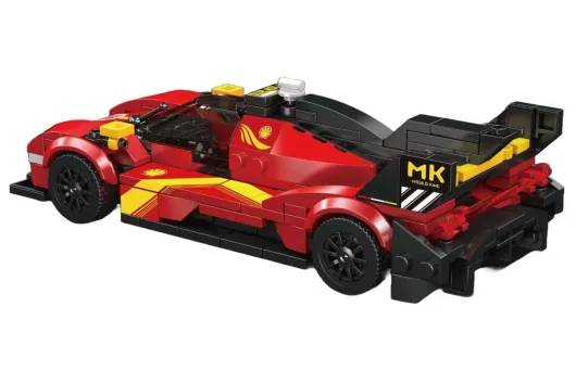 MouldKing Klemmbausteine Auto 499P Le Mans Sportwagen - 396 Teile mit stapelbarer Displaybox/Sammelbox