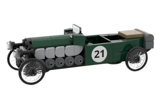 Stoneheap Klemmbausteine Little Classics Auto Green Racer - 106 Teile