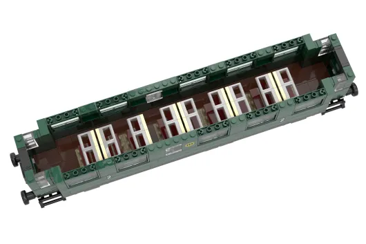 Stoneheap Klemmbausteine 2in1 Personenwagen BI-29 oder Gepäckwagen PWI-29 - 984 Teile