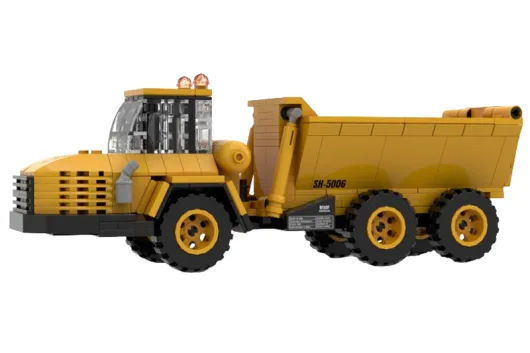 Stoneheap Klemmbausteine Baufahrzeuge Muldenkipper - 414 Teile