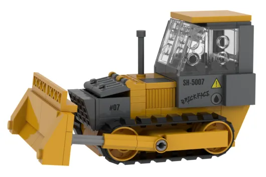 Stoneheap Klemmbausteine Baufahrzeuge Planierraupe - 154 Teile