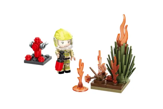 Kiddicraft Klemmbausteine Feuerwehr First Responder Einsatzfahrzeug - 227 Teile