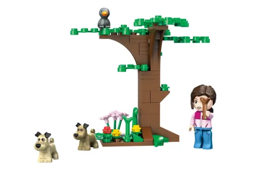 Kiddicraft Klemmbausteine Hundespaziergang - 77 Teile