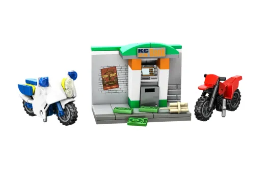 Kiddicraft Klemmbausteine Geldautomaten Raub - 116 Teile