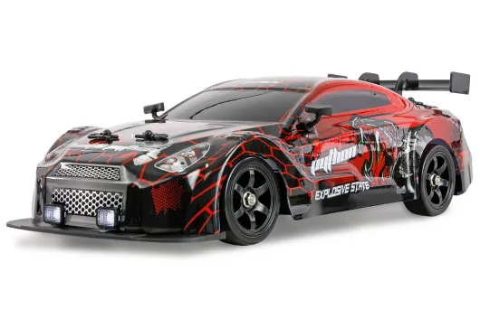 Amewi RC Auto Drift Sport Car GTR 4WD in Rot mit Raucheffekt 1:16 RTR