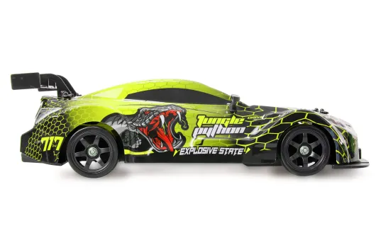 Amewi RC Auto Drift Sport Car GTR 4WD in Gelb mit Raucheffekt 1:16 RTR