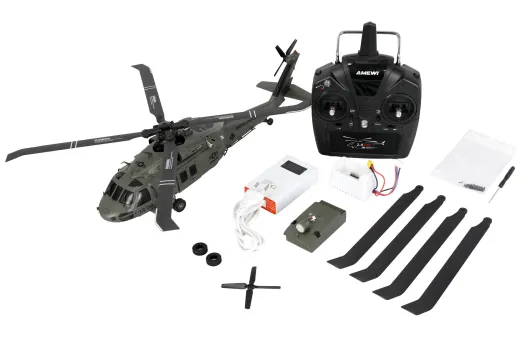 Amewi RC Heli Scale Hubschrauber UH60 Black Hawk Marine CP 6G/3D RTF