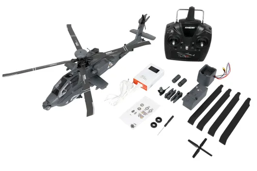Amewi RC Heli Scale Hubschrauber Apache AH-64D CP 6G/3D RTF in Grau