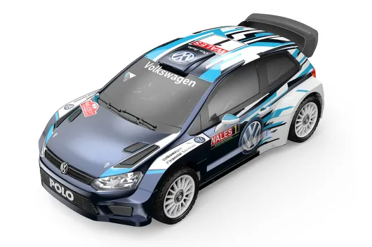 Hyper Go RC-Car Volkswagen Polo R WRC 4WD Brushless 1:7 2,4GHz ARTR Set (ohne Akku, ohne Ladegerät)