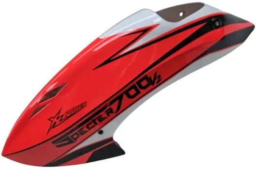 XLPower Ersatzteile Kabinenhaube in Rot für Specter 700 V2 Ultimate